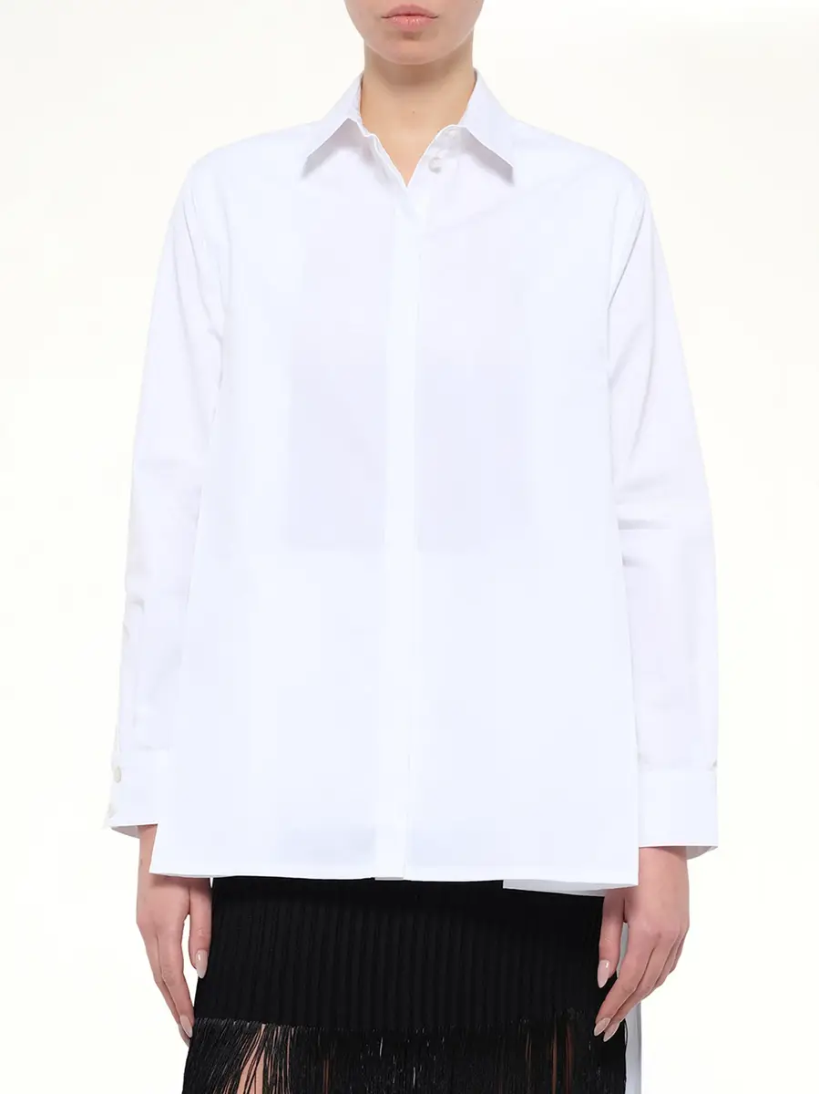 Alaïa Cotton Poplin Asymmetric Shirt | Thumbnail 6 Alaïa Cotton Poplin Asymmetric Shirt | Thumbnail 6