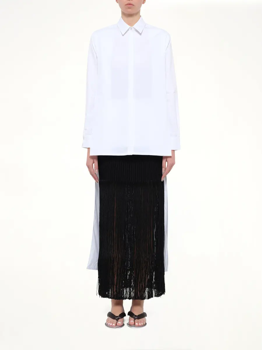 Alaïa Cotton Poplin Asymmetric Shirt | Thumbnail 7 Alaïa Cotton Poplin Asymmetric Shirt | Thumbnail 7