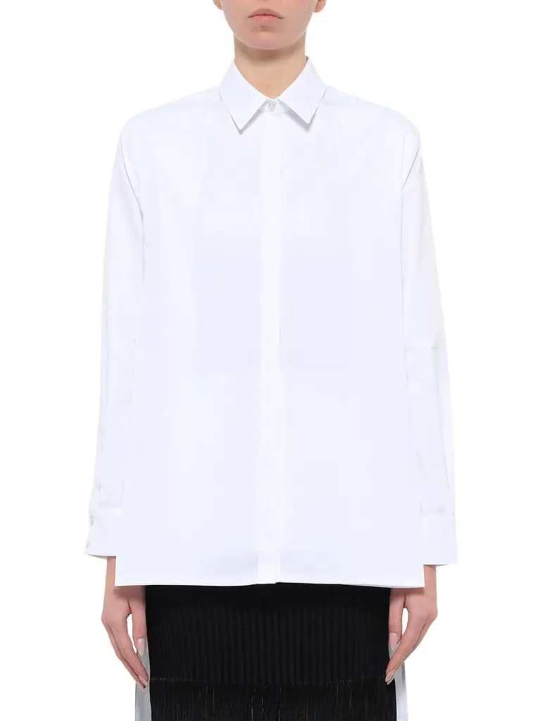Cotton Poplin Asymmetric Shirt Cotton Poplin Asymmetric Shirt