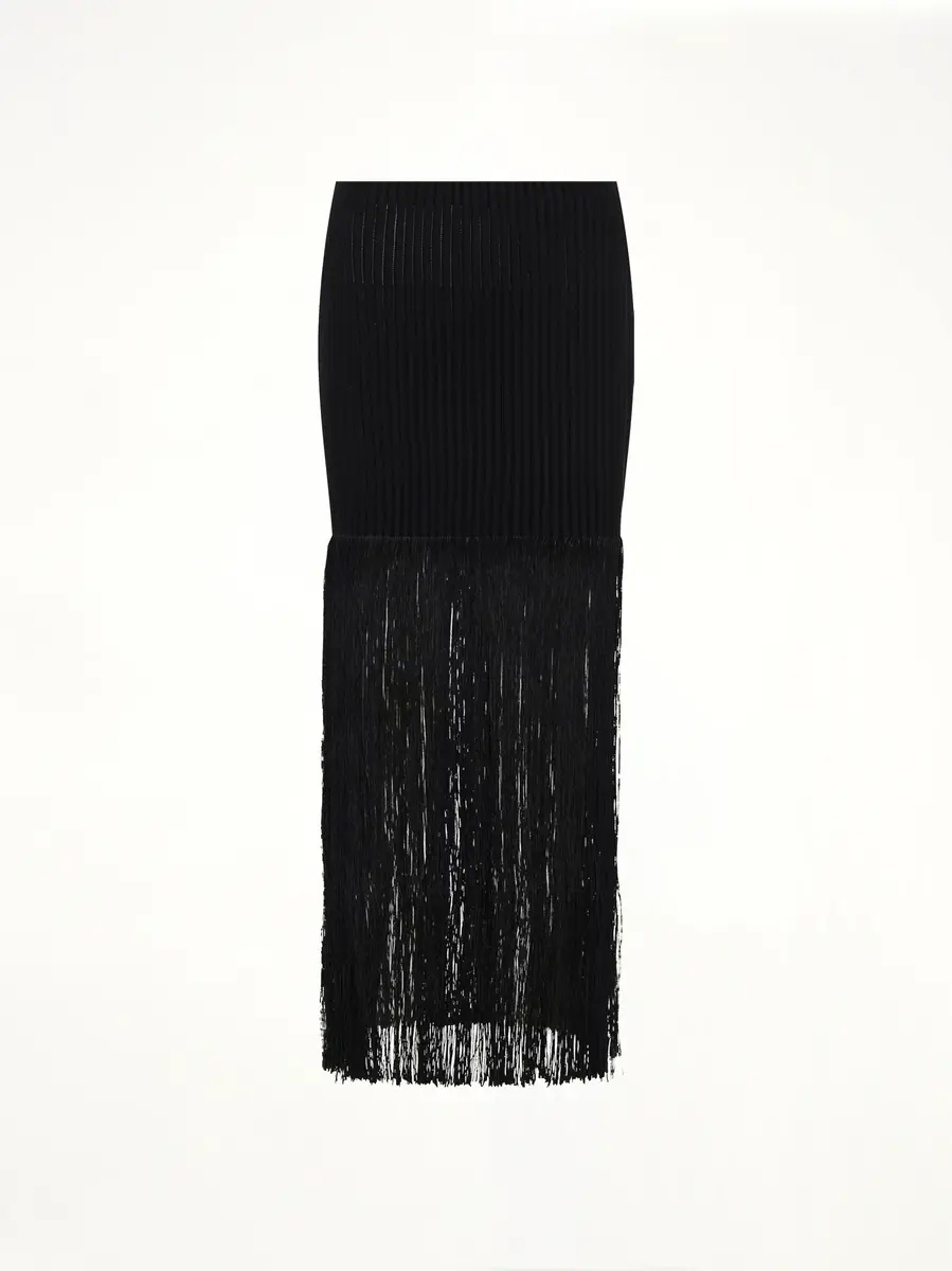 Alaïa Tube Fringed Knit Skirt | Thumbnail 2 Alaïa Tube Fringed Knit Skirt | Thumbnail 2