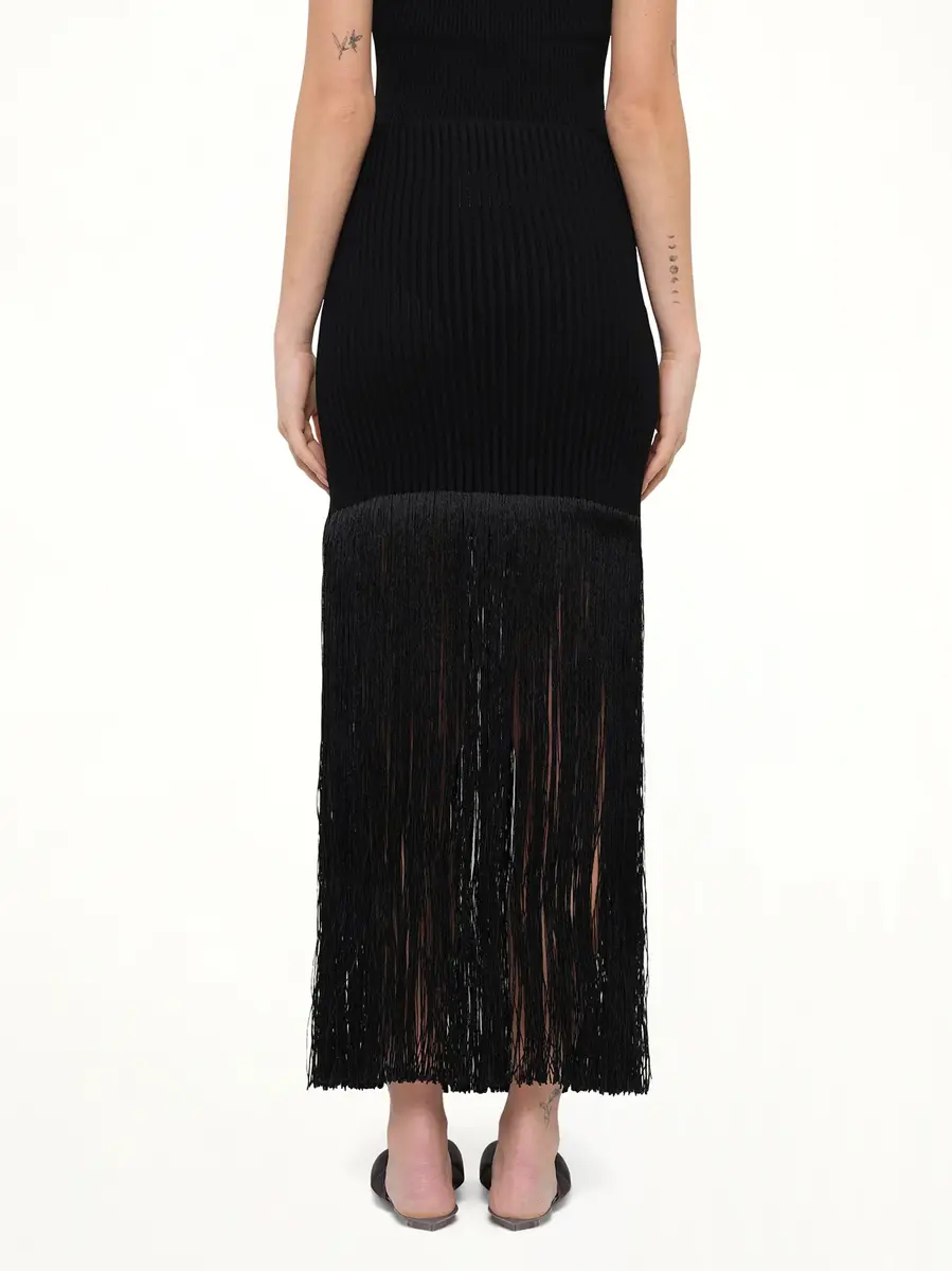 Alaïa Tube Fringed Knit Skirt | Thumbnail 5 Alaïa Tube Fringed Knit Skirt | Thumbnail 5