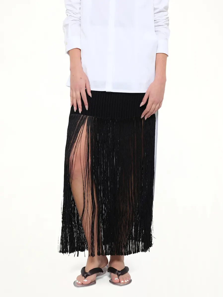Alaïa Tube Fringed Knit Skirt | Thumbnail 6 Alaïa Tube Fringed Knit Skirt | Thumbnail 6