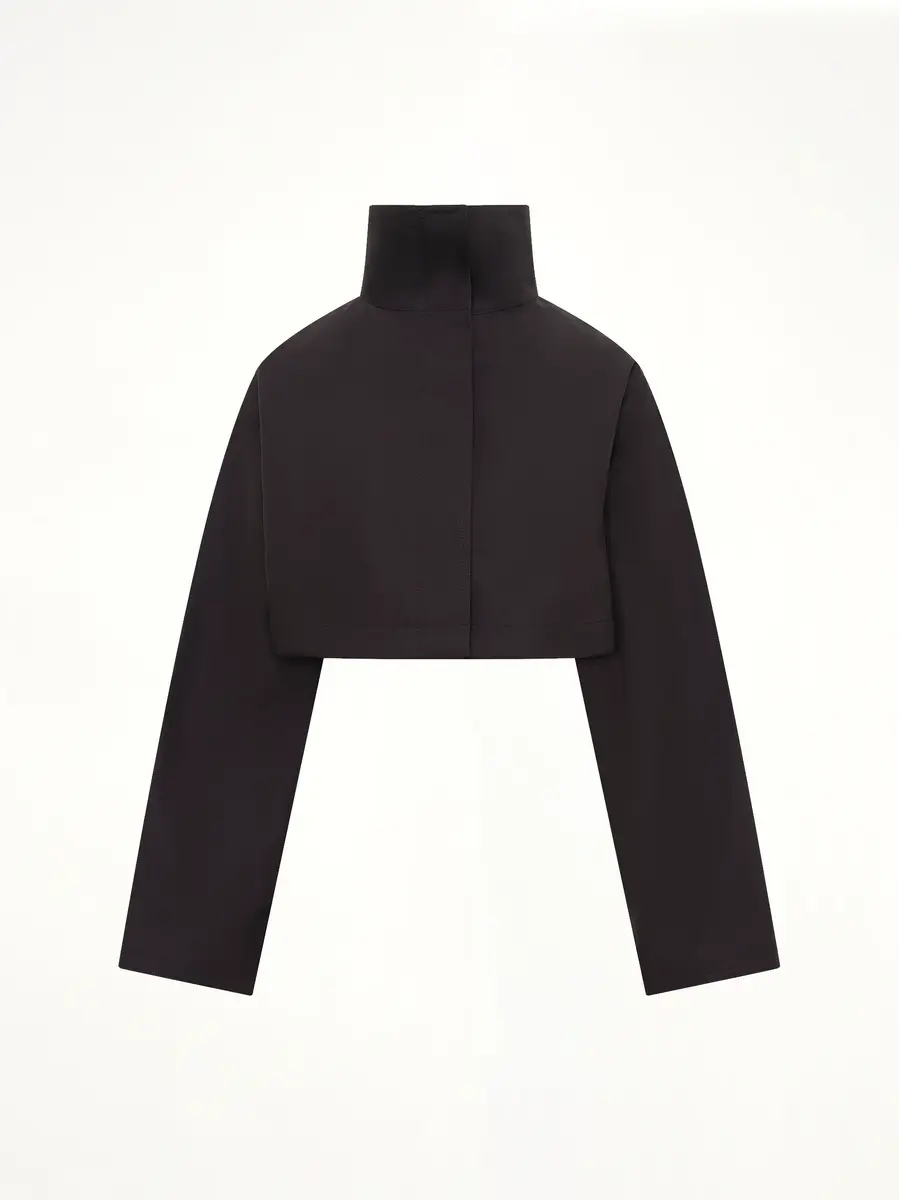 Alaïa Silk Cotton Cropped Jacket | Thumbnail 2 Alaïa Silk Cotton Cropped Jacket | Thumbnail 2