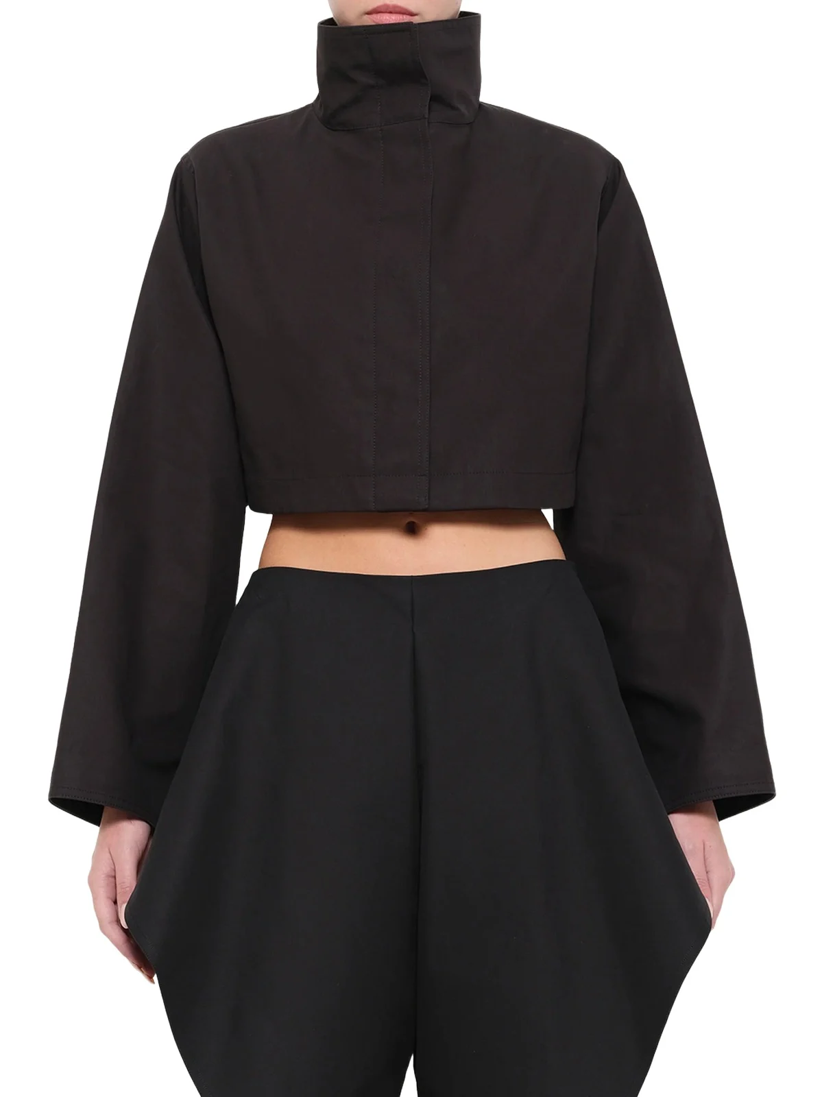 Alaïa Silk Cotton Cropped Jacket