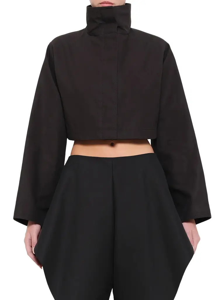 Silk Cotton Cropped Jacket Silk Cotton Cropped Jacket
