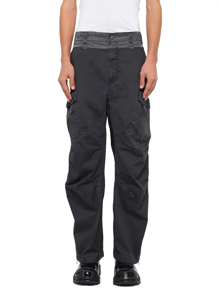 Diesel P-dells Pants in Washed Black