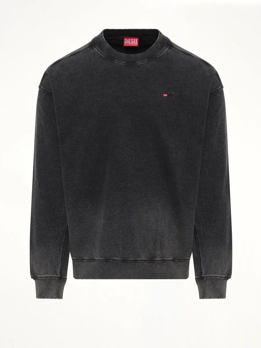 Diesel S-crox Sweatshirt in Washed Black | Thumbnail 2 Diesel S-crox Sweatshirt in Washed Black | Thumbnail 2