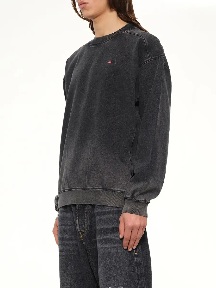 Diesel S-crox Sweatshirt in Washed Black | Thumbnail 3 Diesel S-crox Sweatshirt in Washed Black | Thumbnail 3