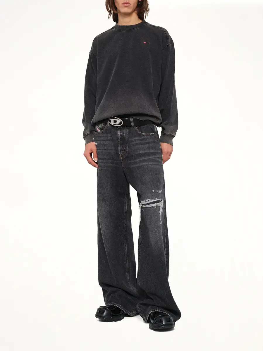 Diesel S-crox Sweatshirt in Washed Black | Thumbnail 4 Diesel S-crox Sweatshirt in Washed Black | Thumbnail 4