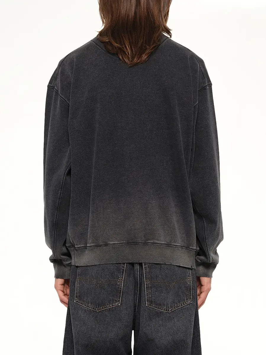 Diesel S-crox Sweatshirt in Washed Black | Thumbnail 5 Diesel S-crox Sweatshirt in Washed Black | Thumbnail 5