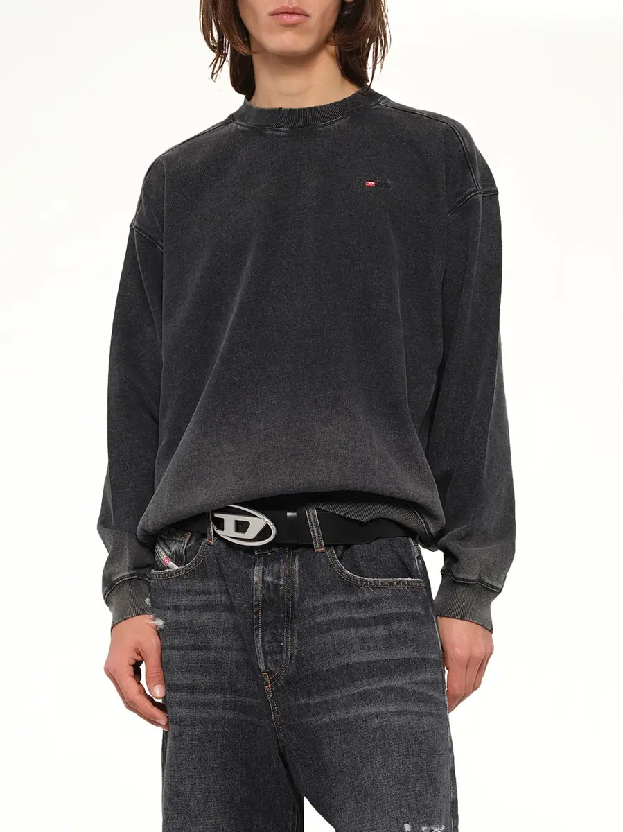 Diesel S-crox Sweatshirt in Washed Black | Thumbnail 6 Diesel S-crox Sweatshirt in Washed Black | Thumbnail 6