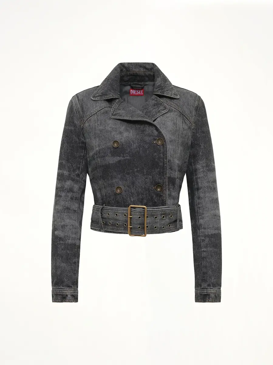 Diesel De-legend-s Denim Jacket in Washed Black | Thumbnail 2 Diesel De-legend-s Denim Jacket in Washed Black | Thumbnail 2