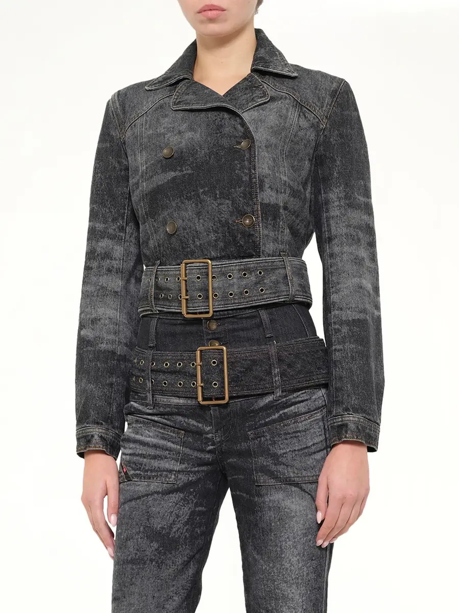 Diesel De-legend-s Denim Jacket in Washed Black | Thumbnail 6 Diesel De-legend-s Denim Jacket in Washed Black | Thumbnail 6