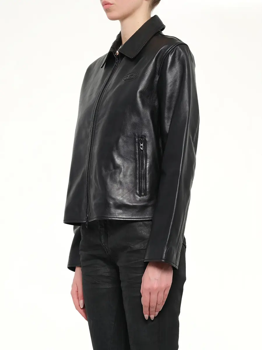 Diesel L-amar-fem-s2 Leather Jacket | Thumbnail 3