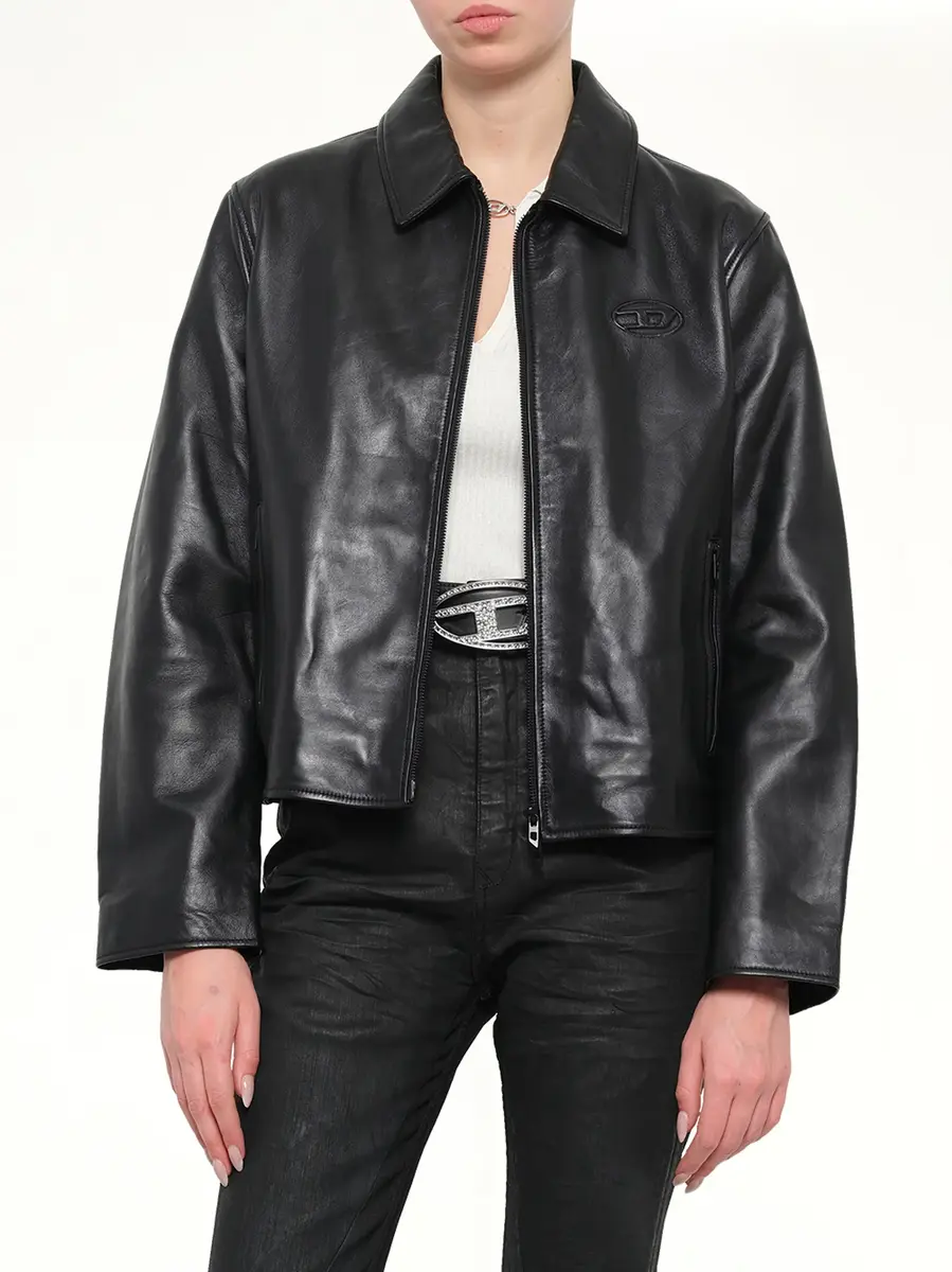 Diesel L-amar-fem-s2 Leather Jacket | Thumbnail 6
