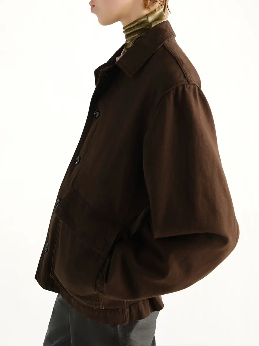 Lemaire Boxy Jacket in Ristretto | Thumbnail 3 Lemaire Boxy Jacket in Ristretto | Thumbnail 3