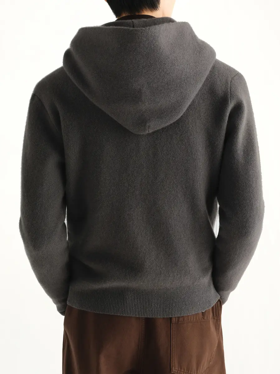 Lemaire Hooded Sweater in Stone | Thumbnail 5 Lemaire Hooded Sweater in Stone | Thumbnail 5