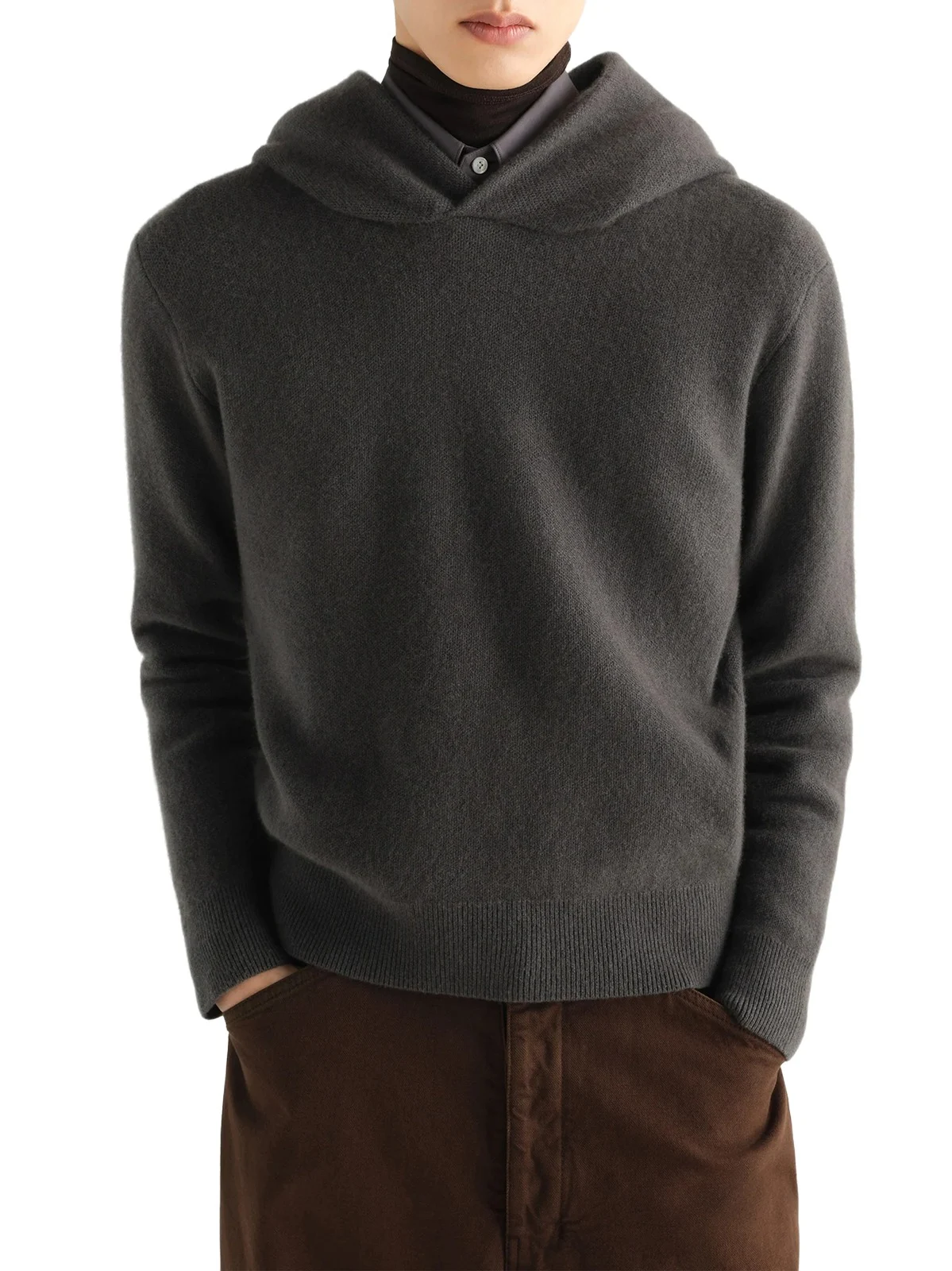 Lemaire Hooded Sweater in Stone
