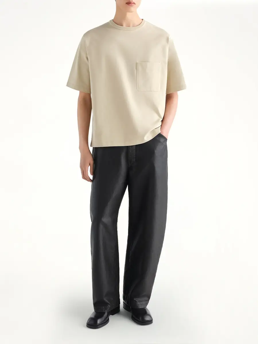 Lemaire Boxy T-shirt in Pear | Thumbnail 3 Lemaire Boxy T-shirt in Pear | Thumbnail 3