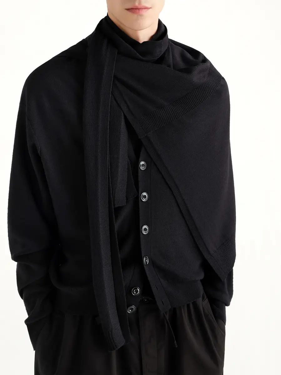 Lemaire Trompe L'oeil Scarf | Thumbnail 2 Lemaire Trompe L'oeil Scarf | Thumbnail 2