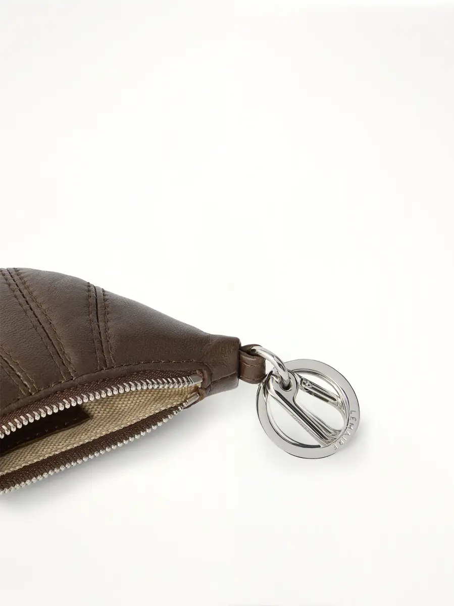 Lemaire Soft Nappa Mini Croissant Keyring in Otter | Thumbnail 3 Lemaire Soft Nappa Mini Croissant Keyring in Otter | Thumbnail 3