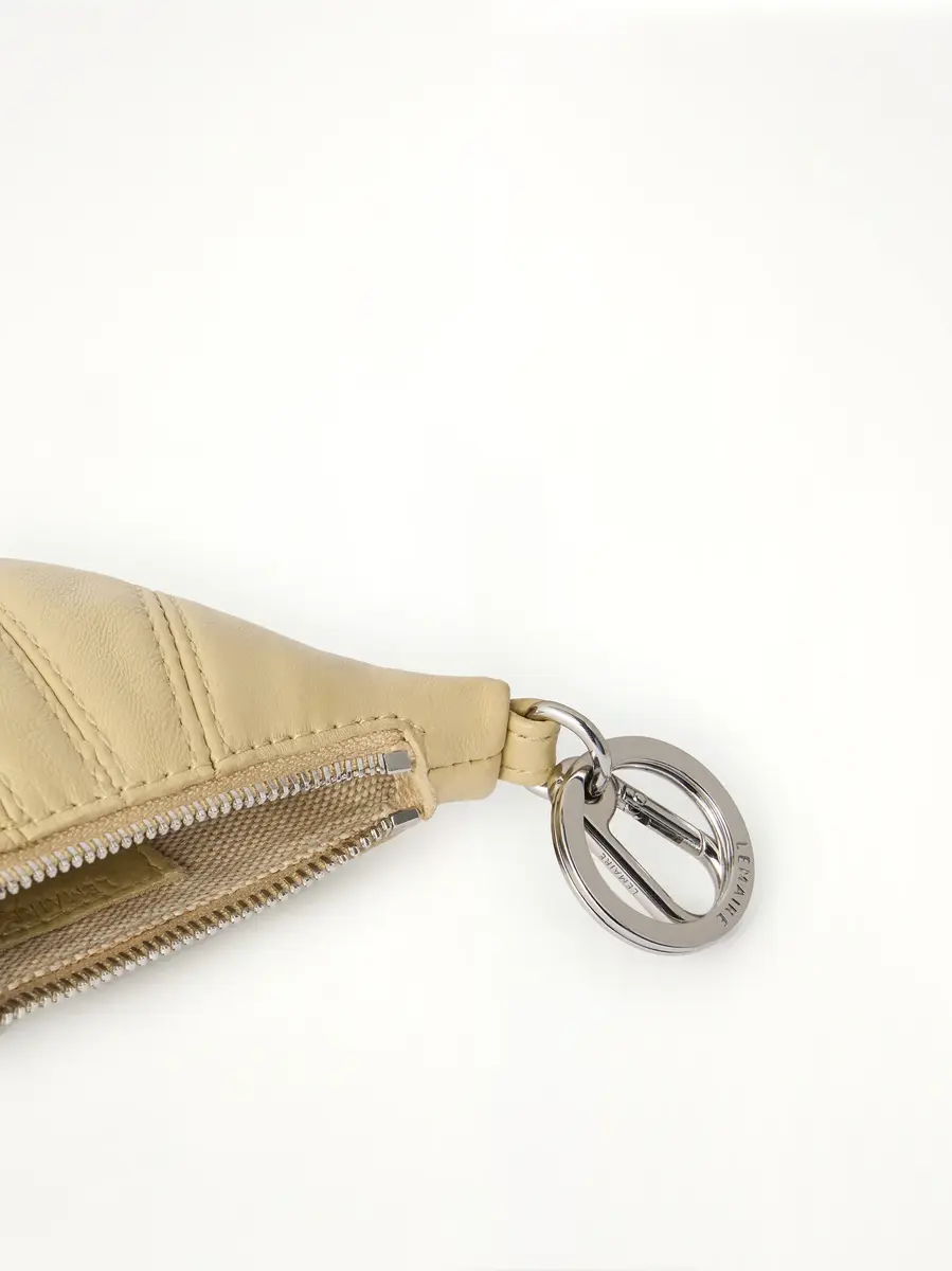 Lemaire Soft Nappa Mini Croissant Keyring in Sesame | Thumbnail 3 Lemaire Soft Nappa Mini Croissant Keyring in Sesame | Thumbnail 3