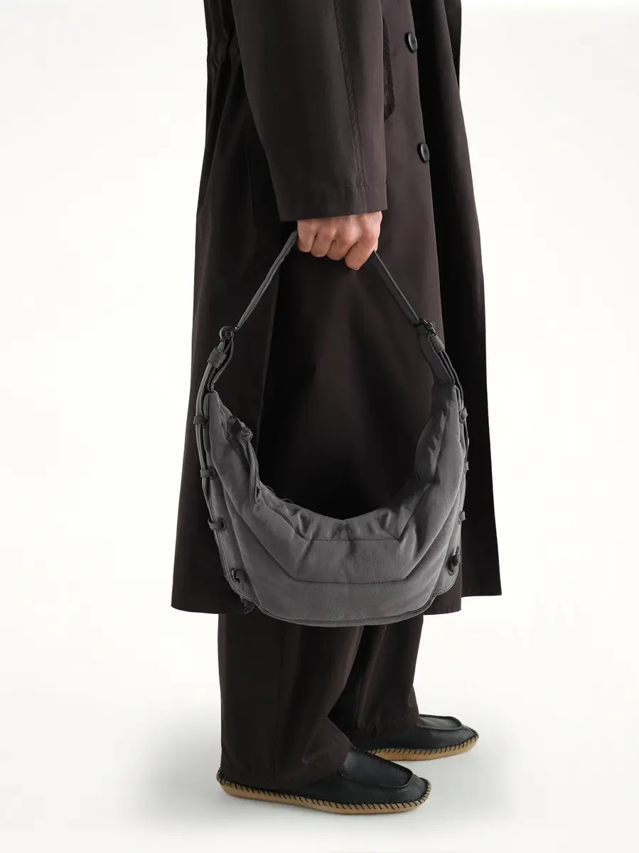 Lemaire Soft Game Small Bag in Grey Blue | Thumbnail 2 Lemaire Soft Game Small Bag in Grey Blue | Thumbnail 2