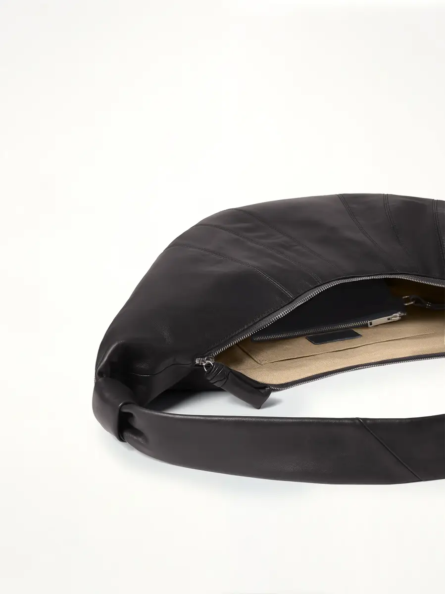 Lemaire Croissant Large Soft Nappa Leather Bag in Dark Chocolate | Thumbnail 3 Lemaire Croissant Large Soft Nappa Leather Bag in Dark Chocolate | Thumbnail 3