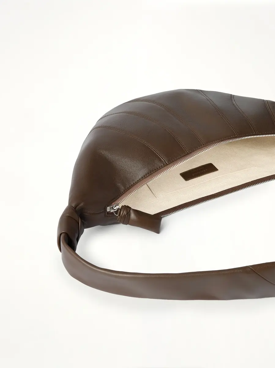 Lemaire Croissant Medium Soft Nappa Leather Bag in Otter | Thumbnail 3 Lemaire Croissant Medium Soft Nappa Leather Bag in Otter | Thumbnail 3