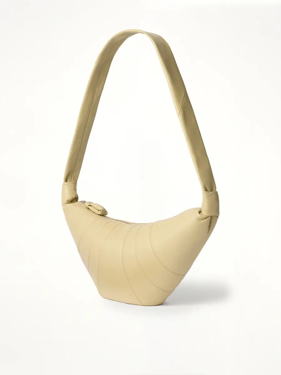 Lemaire Croissant Medium Soft Nappa Leather Bag in Sesame | Thumbnail 2 Lemaire Croissant Medium Soft Nappa Leather Bag in Sesame | Thumbnail 2