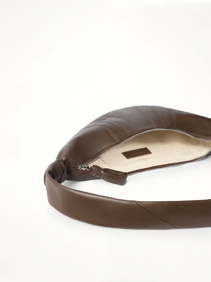 Lemaire Croissant Small Soft Nappa Leather Bag in Otter | Thumbnail 3 Lemaire Croissant Small Soft Nappa Leather Bag in Otter | Thumbnail 3