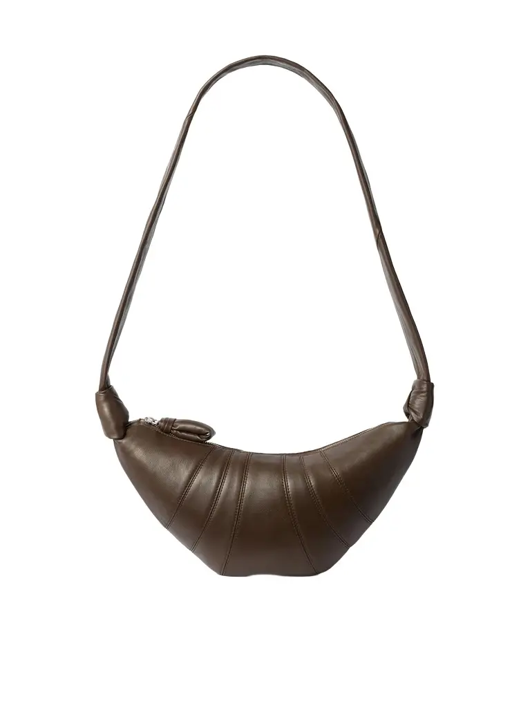 Lemaire Croissant Small Soft Nappa Leather Bag in Otter