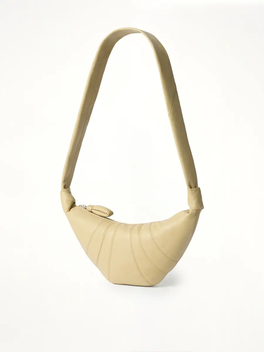 Lemaire Croissant Small Soft Nappa Leather Bag in Sesame | Thumbnail 2 Lemaire Croissant Small Soft Nappa Leather Bag in Sesame | Thumbnail 2
