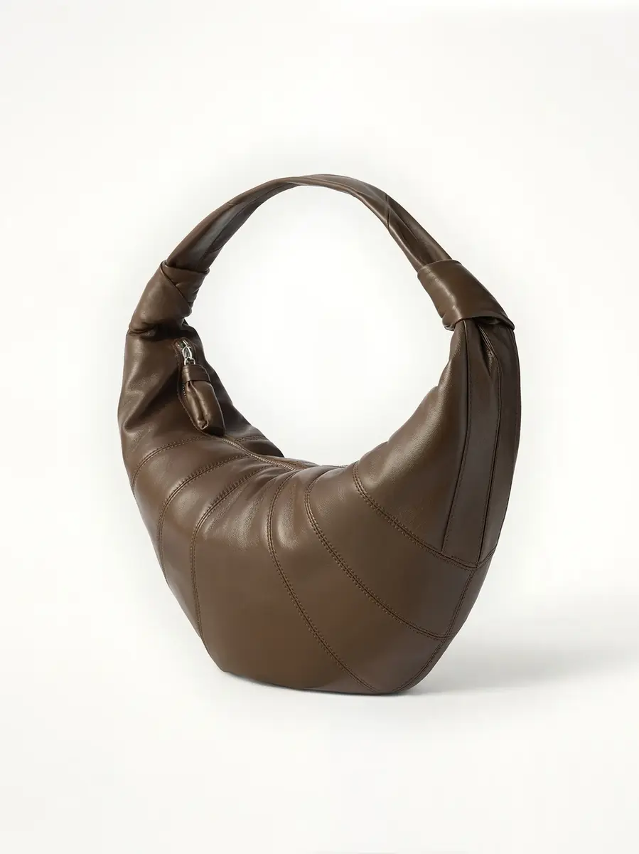 Lemaire Fortune Croissant Soft Nappa Leather Bag in Otter | Thumbnail 2 Lemaire Fortune Croissant Soft Nappa Leather Bag in Otter | Thumbnail 2