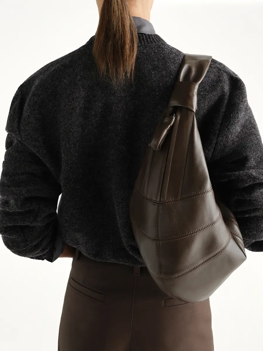 Lemaire Fortune Croissant Soft Nappa Leather Bag in Otter | Thumbnail 5 Lemaire Fortune Croissant Soft Nappa Leather Bag in Otter | Thumbnail 5