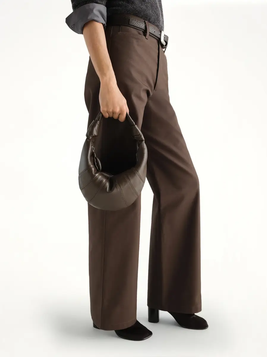 Lemaire Mini Fortune Croissant Soft Nappa Leather Bag in Otter | Thumbnail 4 Lemaire Mini Fortune Croissant Soft Nappa Leather Bag in Otter | Thumbnail 4
