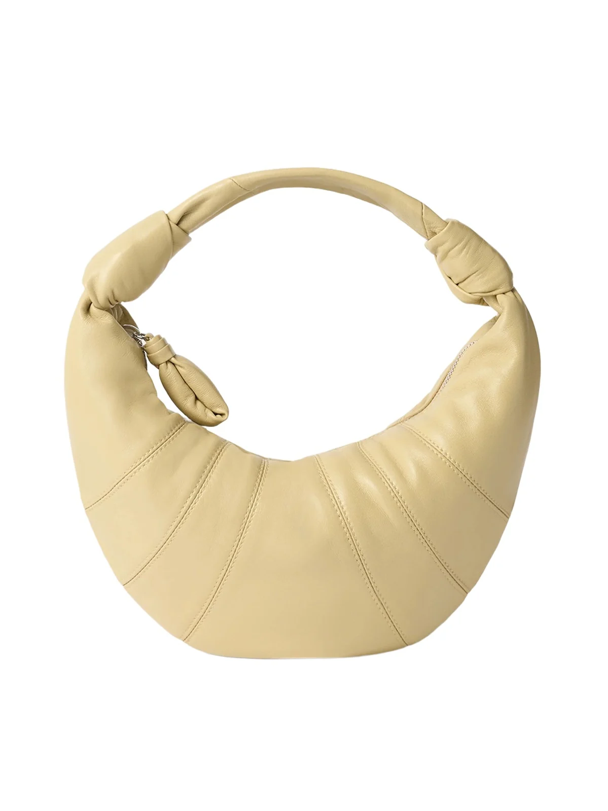Lemaire Mini Fortune Croissant Soft Nappa Leather Bag in Sesame