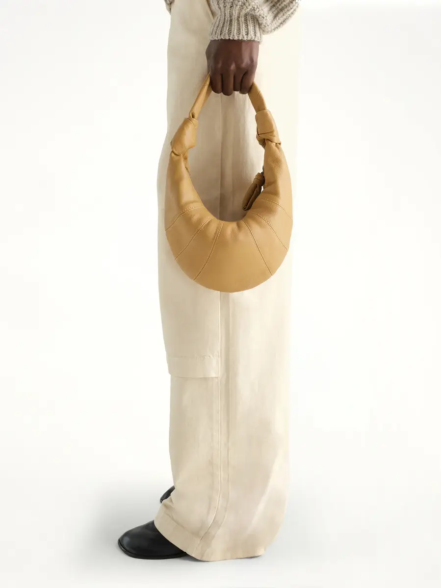 Lemaire Mini Fortune Croissant Goatskin Bag in Butternut | Thumbnail 3 Lemaire Mini Fortune Croissant Goatskin Bag in Butternut | Thumbnail 3