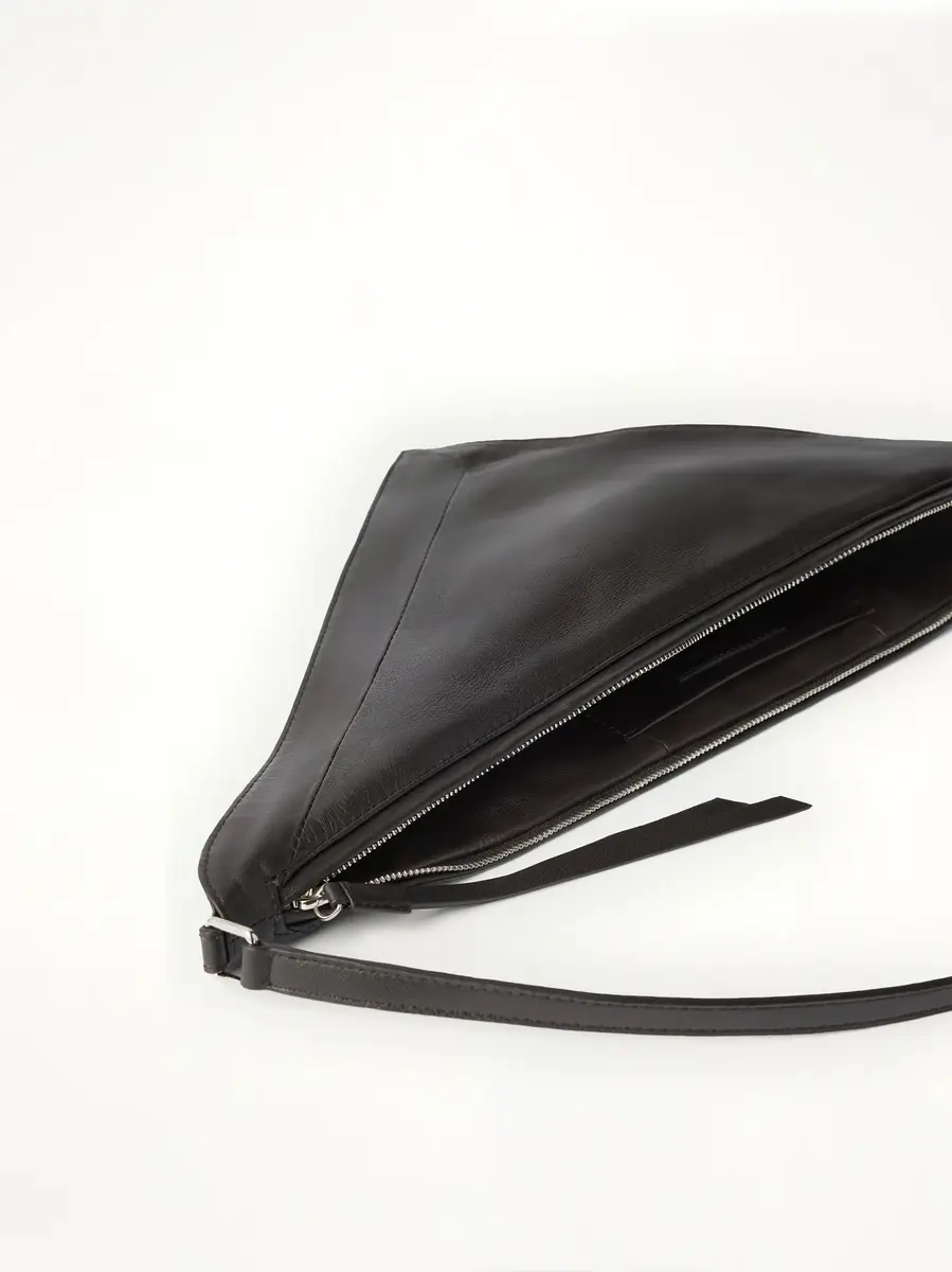 Lemaire Pocket Scarf Shiny Nappa Leather Bag in Dark Chocolate | Thumbnail 2 Lemaire Pocket Scarf Shiny Nappa Leather Bag in Dark Chocolate | Thumbnail 2