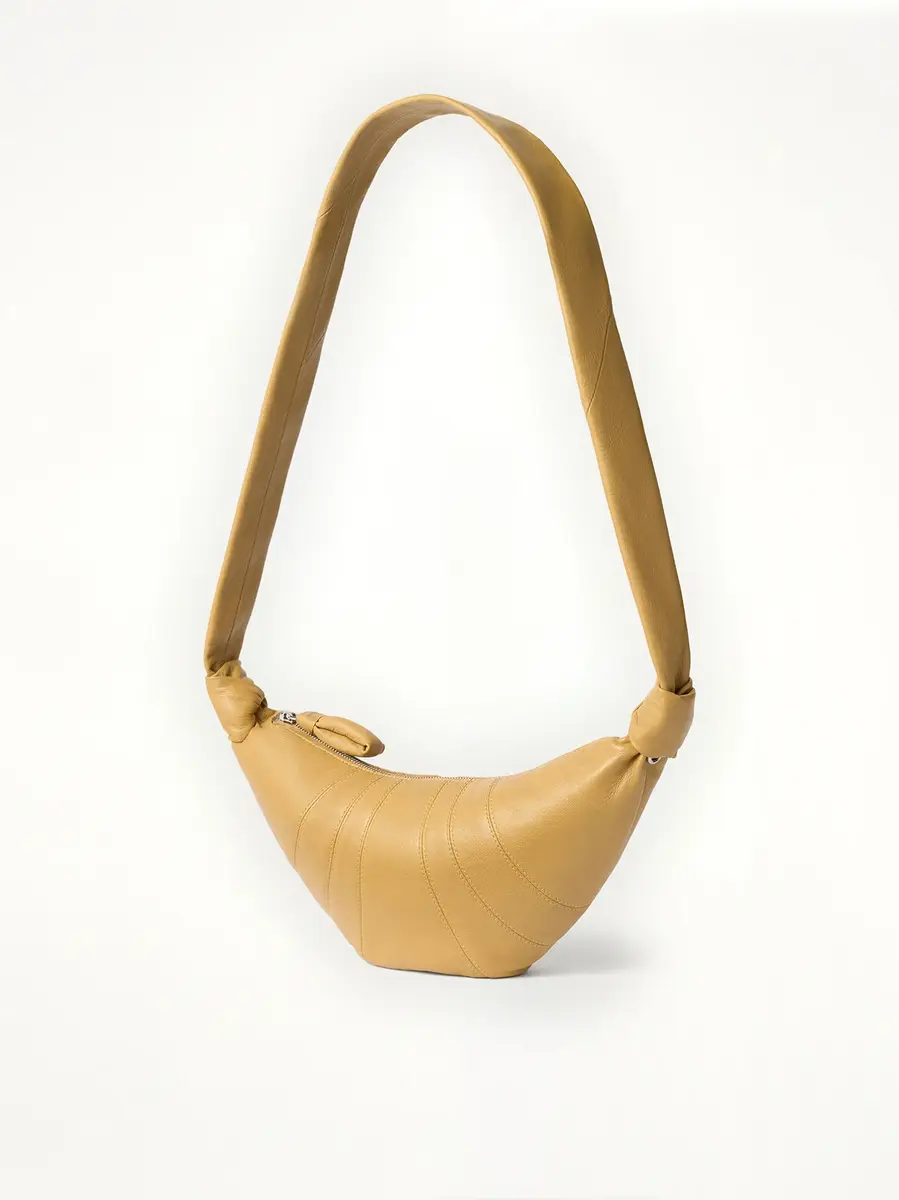 Lemaire Croissant Small Goatskin Bag in Butternut | Thumbnail 2 Lemaire Croissant Small Goatskin Bag in Butternut | Thumbnail 2