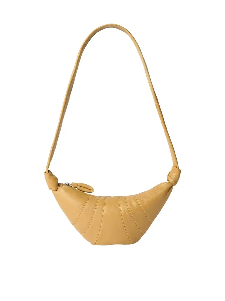 Lemaire Croissant Small Goatskin Bag in Butternut