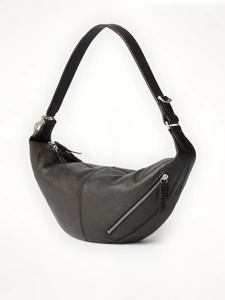 Lemaire Mini Quiver Clip Buffalo Leather Bag in Dark Chocolate | Thumbnail 2 Lemaire Mini Quiver Clip Buffalo Leather Bag in Dark Chocolate | Thumbnail 2
