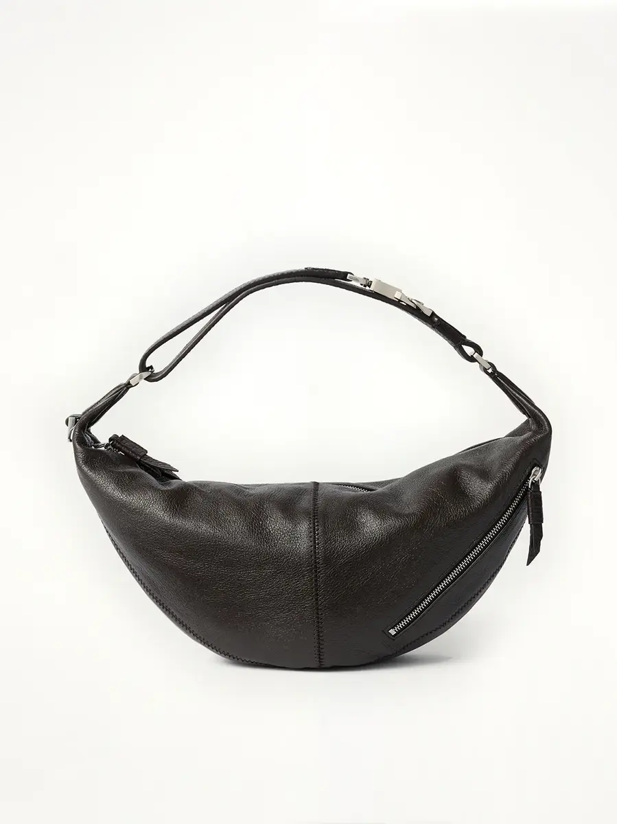 Lemaire Mini Quiver Clip Buffalo Leather Bag in Dark Chocolate | Thumbnail 3 Lemaire Mini Quiver Clip Buffalo Leather Bag in Dark Chocolate | Thumbnail 3