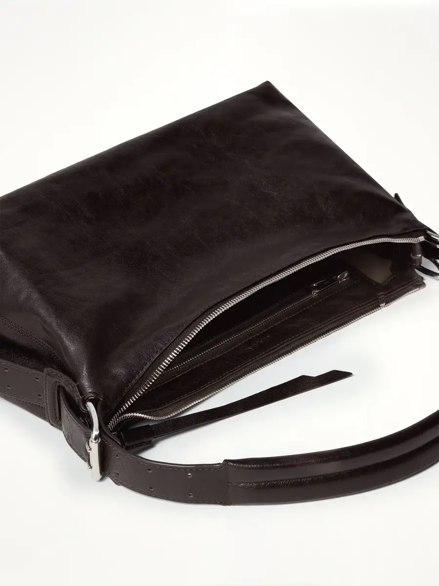 Lemaire Belted Baguette Calfskin Bag in Dark Chocolate | Thumbnail 5 Lemaire Belted Baguette Calfskin Bag in Dark Chocolate | Thumbnail 5