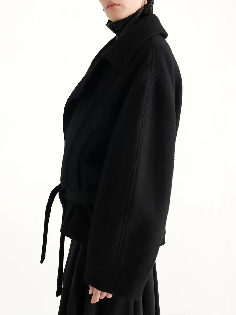 Lemaire Short Wrap Coat | Thumbnail 3 Lemaire Short Wrap Coat | Thumbnail 3