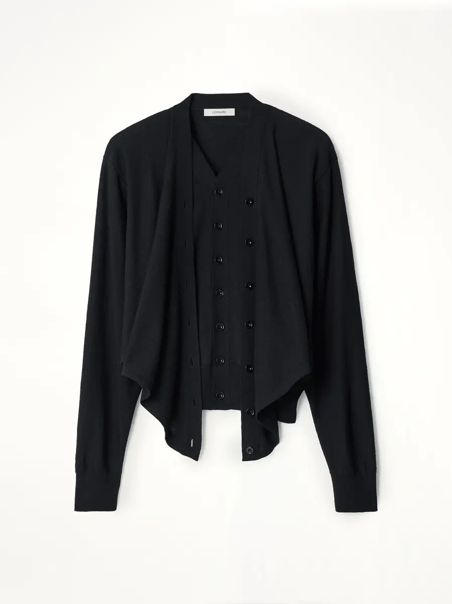 Lemaire Trompe L'oeil Cardigan | Thumbnail 2 Lemaire Trompe L'oeil Cardigan | Thumbnail 2