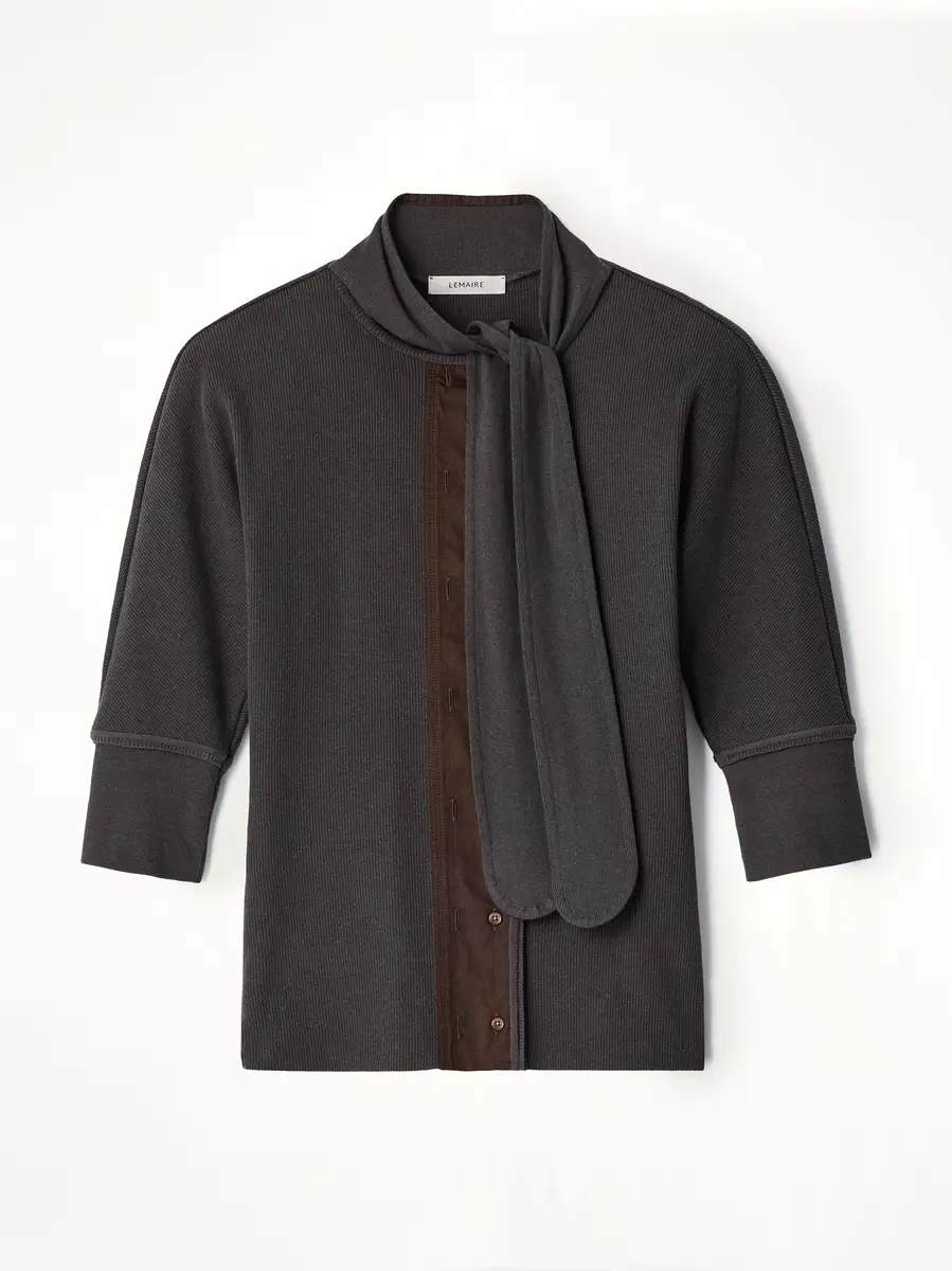 Lemaire Ascot T-shirt in Basalt | Thumbnail 2 Lemaire Ascot T-shirt in Basalt | Thumbnail 2