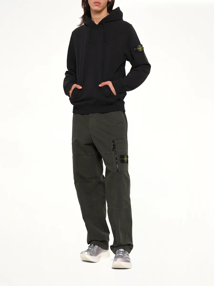 Stone Island 6100048 Brushed Cotton Hoodie | Thumbnail 4