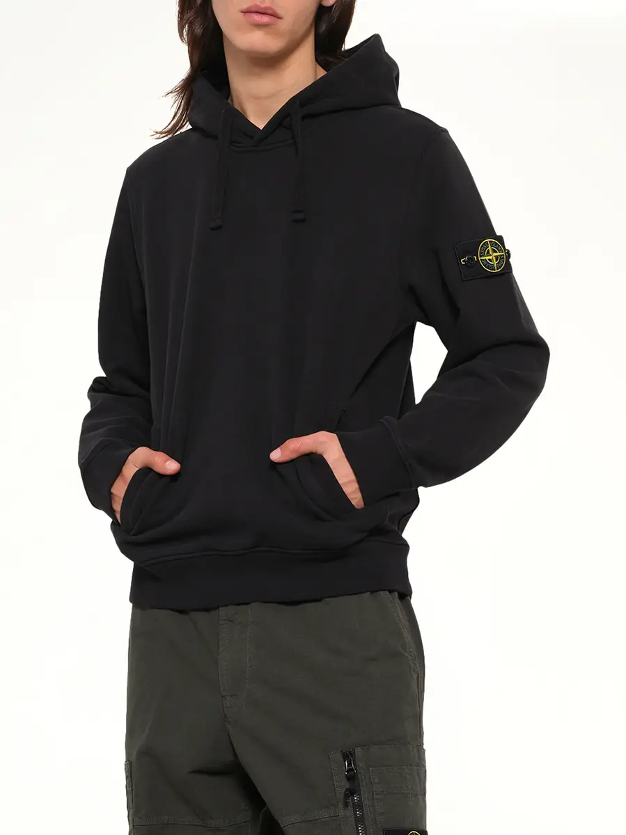 Stone Island 6100048 Brushed Cotton Hoodie | Thumbnail 6