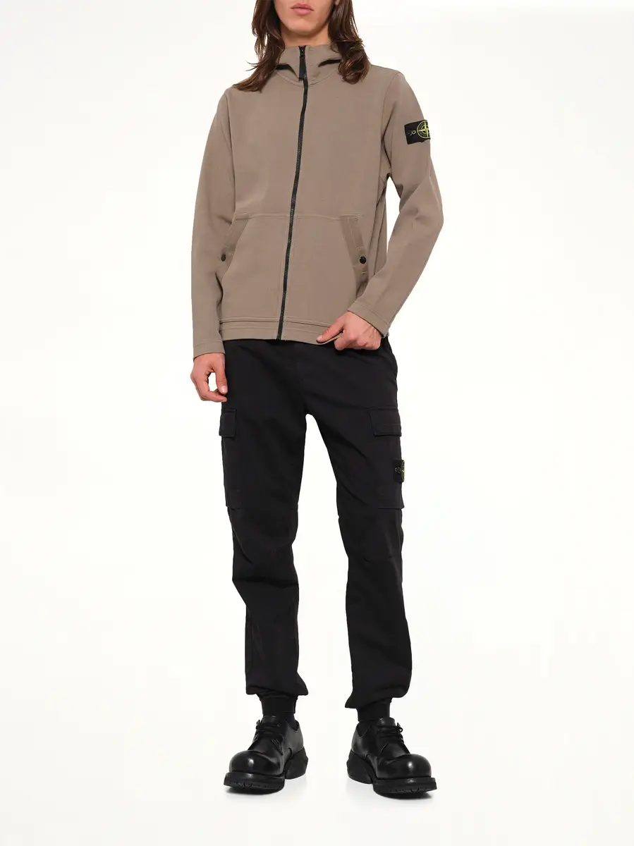 Stone Island 6100020 Organic Cotton Hoodie in Military Green | Thumbnail 4 Stone Island 6100020 Organic Cotton Hoodie in Military Green | Thumbnail 4